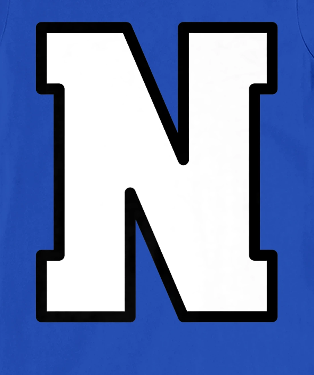 Letter N Capital Alphabet Varsity Monogram Initial T-Shirt, Kid T-Shirt and Women T-Shirt