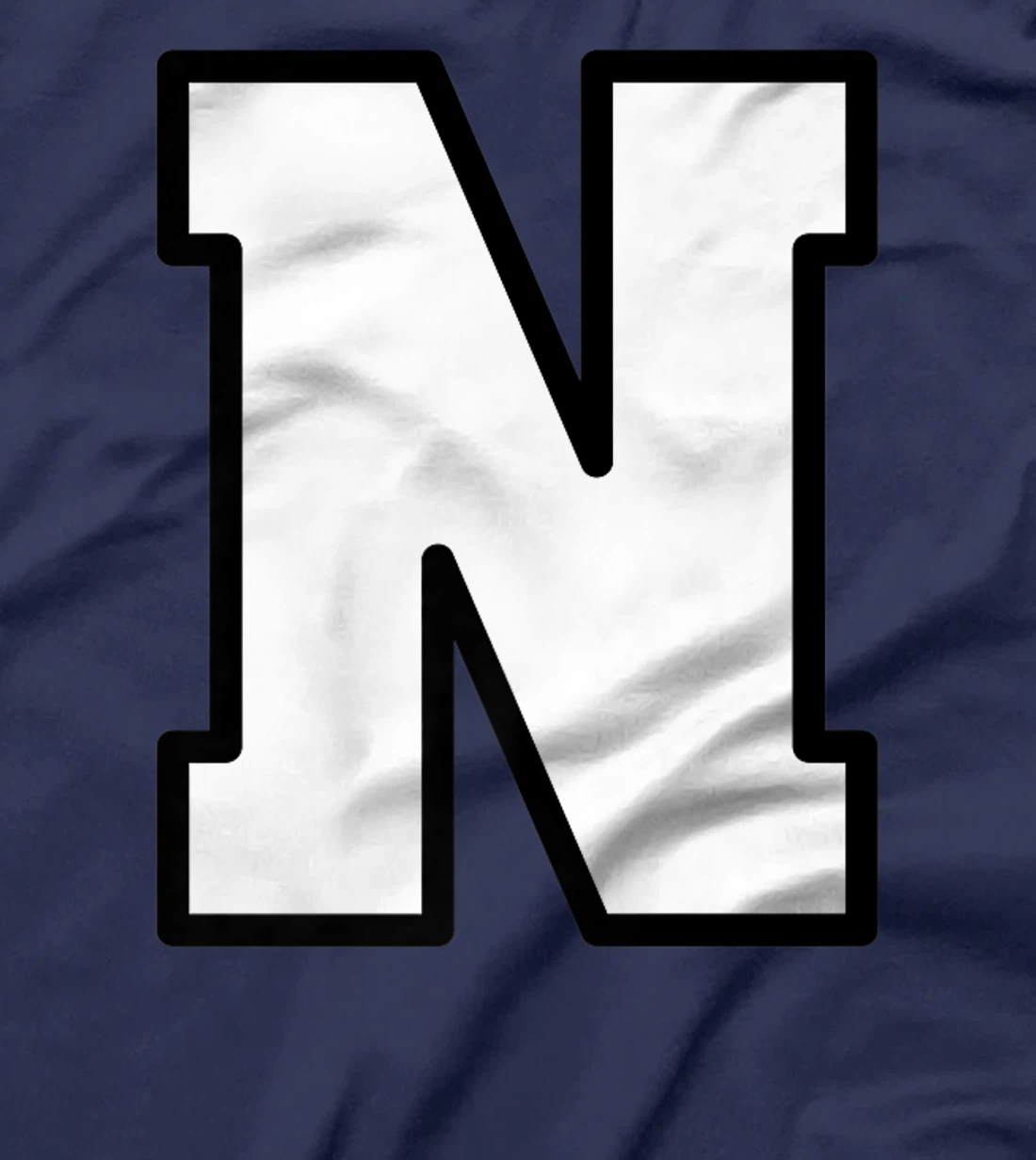 Letter N Capital Alphabet Varsity Monogram Initial T-Shirt, Kid T-Shirt and Women T-Shirt