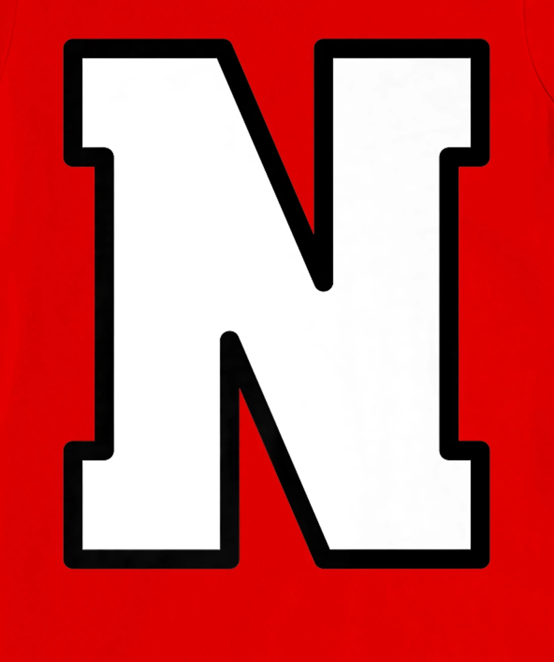 Letter N Capital Alphabet Varsity Monogram Initial T-Shirt, Kid T-Shirt and Women T-Shirt