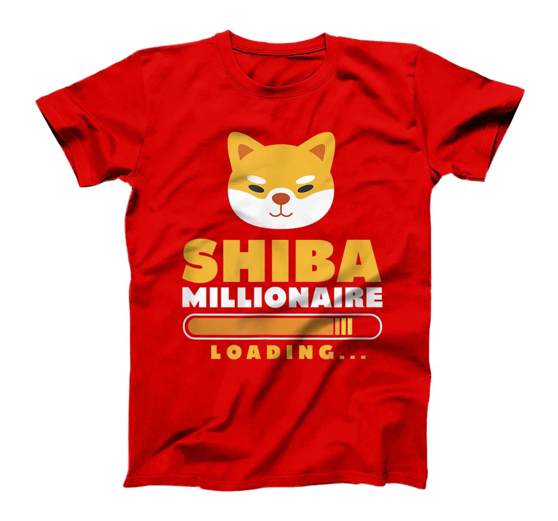 Shiba Inu Millionaire Loading Shiba Inu Coin Cryptocurrency T-Shirt, Women T-Shirt