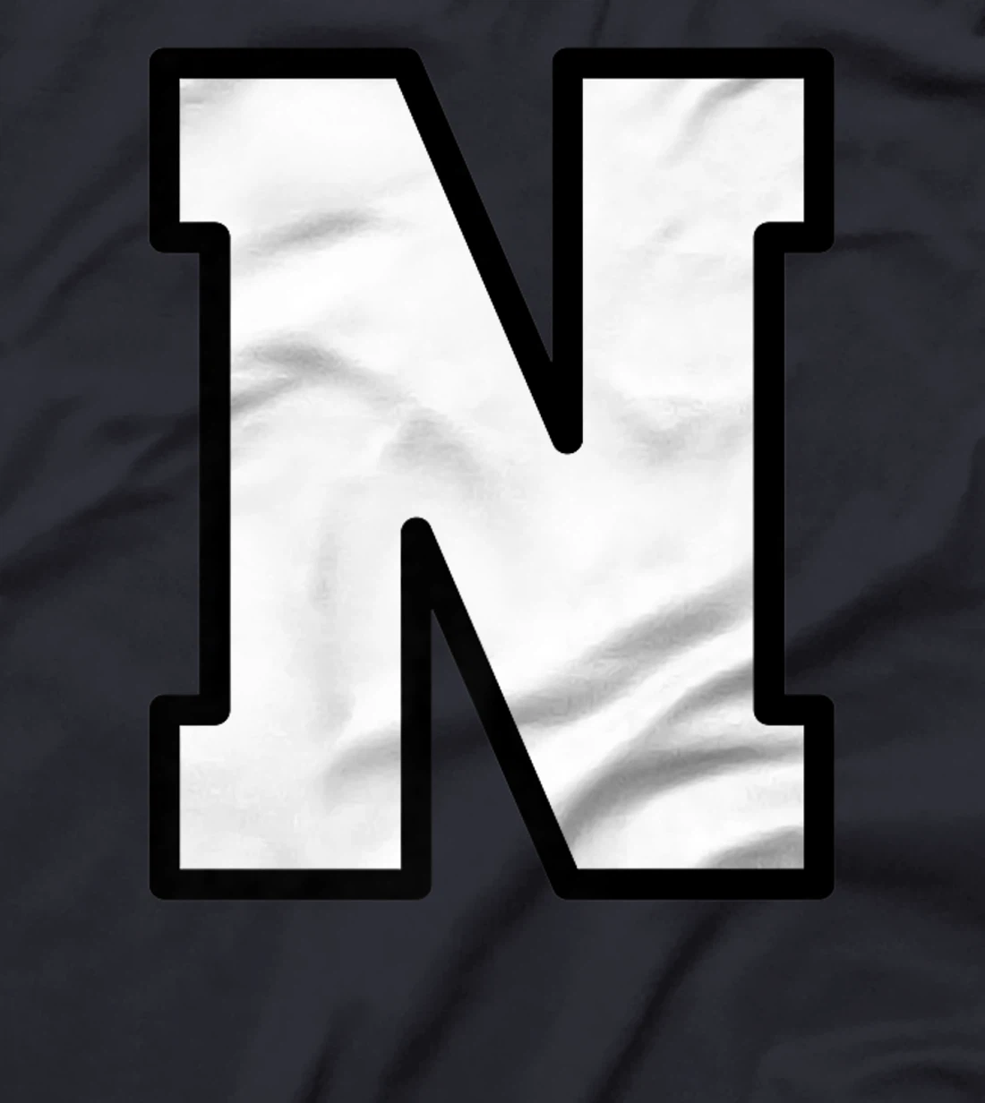Letter N Capital Alphabet Varsity Monogram Initial T-Shirt, Kid T-Shirt and Women T-Shirt