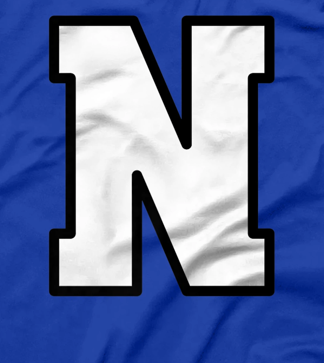 Letter N Capital Alphabet Varsity Monogram Initial T-Shirt, Kid T-Shirt and Women T-Shirt