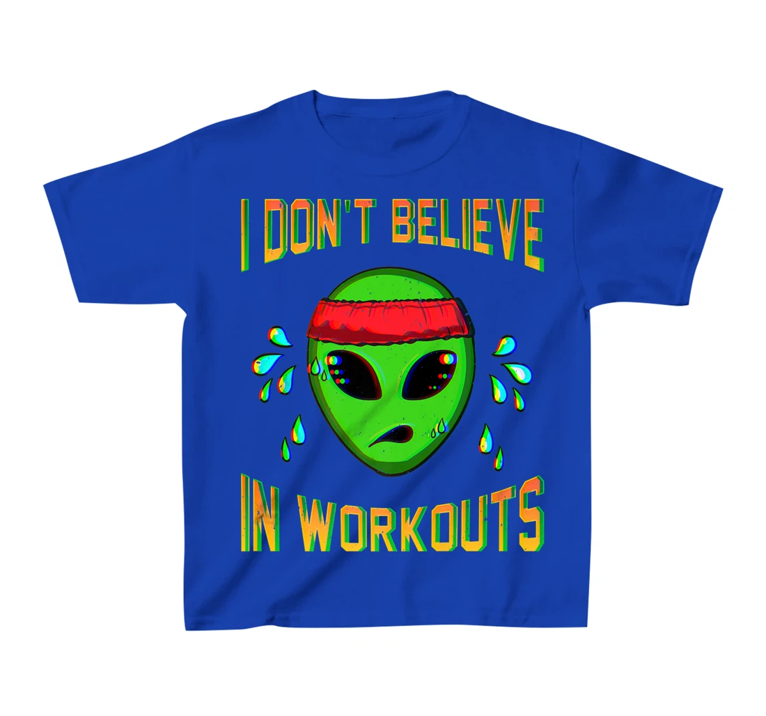 Alien Workout Fitness Exercise Ancient UFO Gym Aliens T-Shirt, Kid T-Shirt and Women T-Shirt