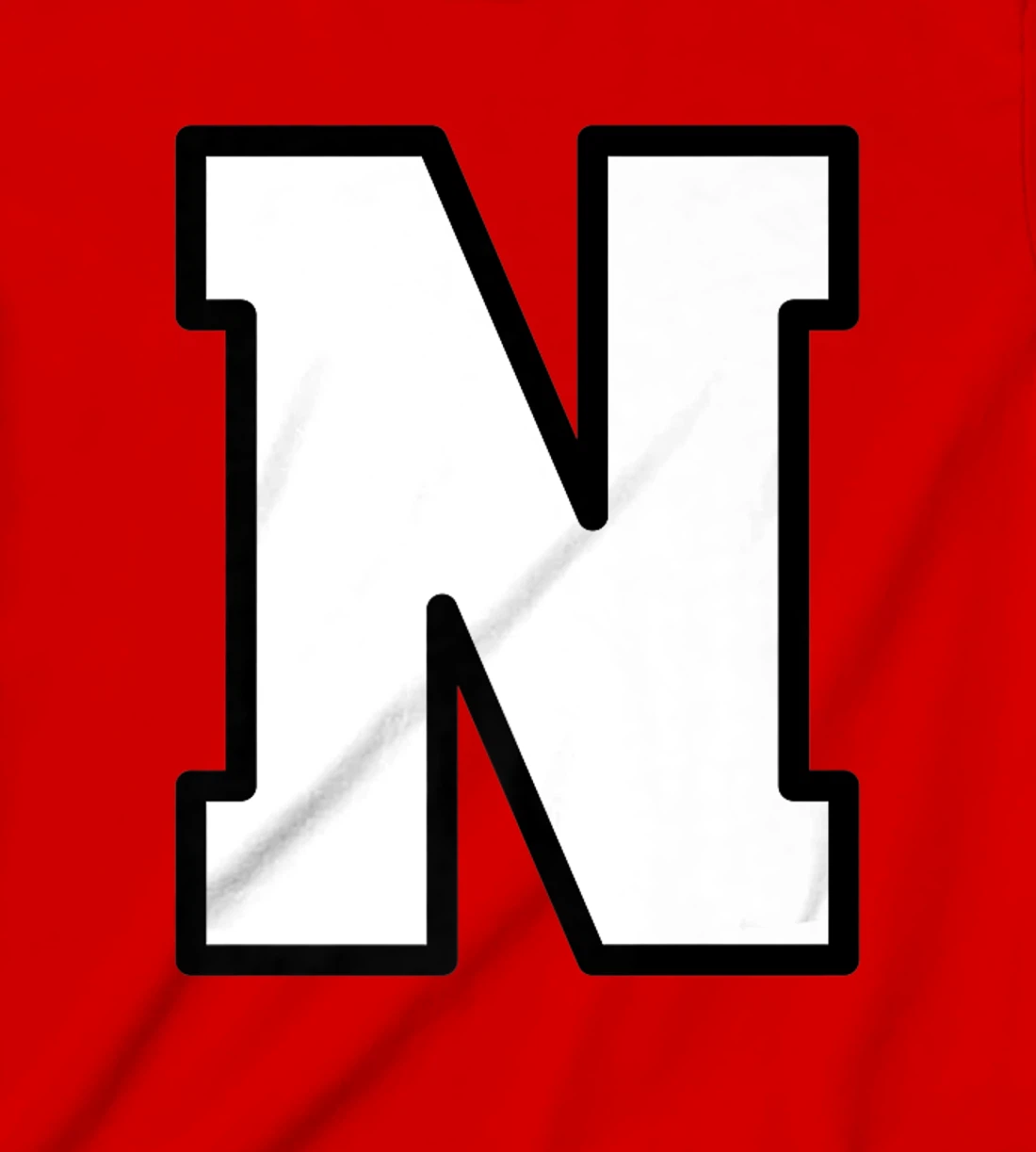 Letter N Capital Alphabet Varsity Monogram Initial T-Shirt, Kid T-Shirt and Women T-Shirt