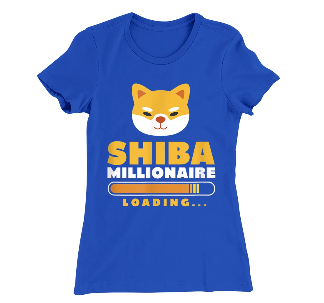 Shiba Inu Millionaire Loading Shiba Inu Coin Cryptocurrency T-Shirt, Women T-Shirt