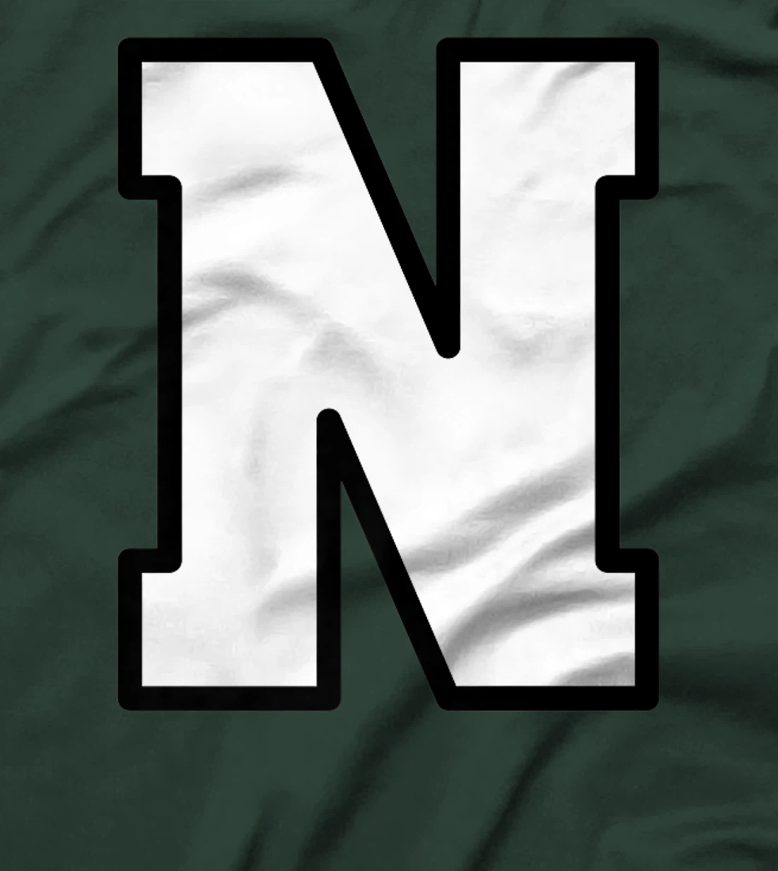 Letter N Capital Alphabet Varsity Monogram Initial T-Shirt, Kid T-Shirt and Women T-Shirt
