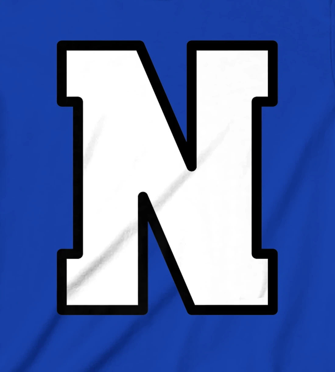 Letter N Capital Alphabet Varsity Monogram Initial T-Shirt, Kid T-Shirt and Women T-Shirt