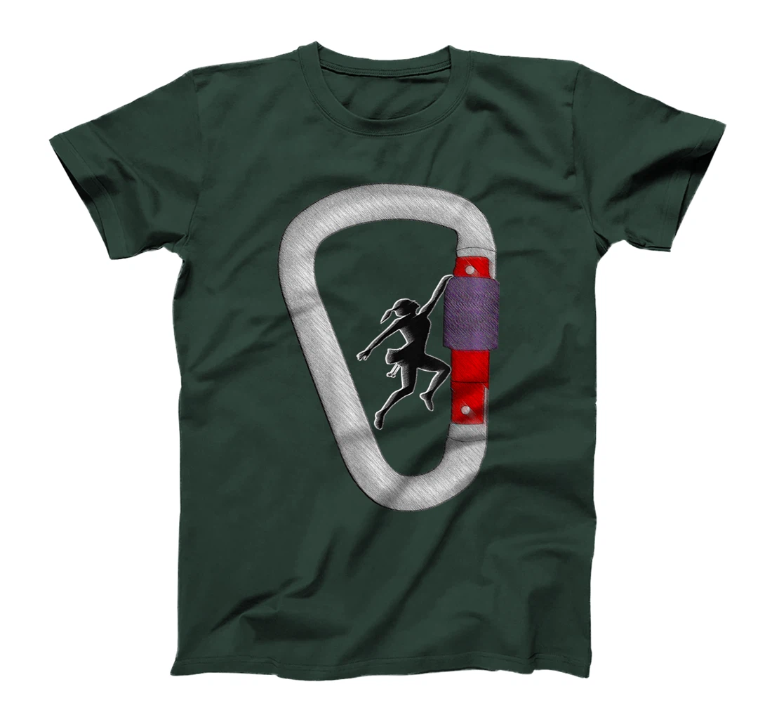 I like Rock Climbing It's My Happy Place T-Shirt, Women T-Shirt