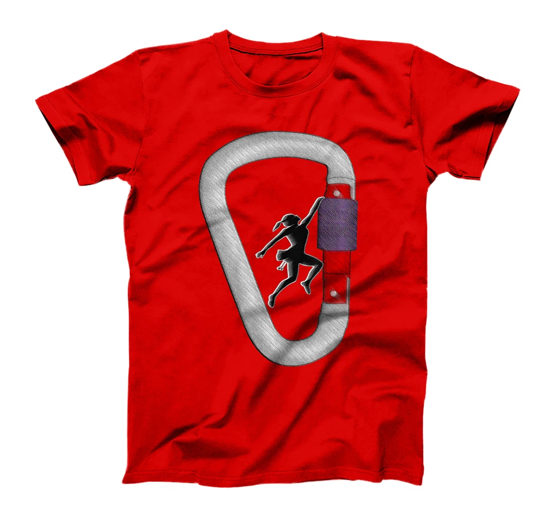 I like Rock Climbing It's My Happy Place T-Shirt, Women T-Shirt