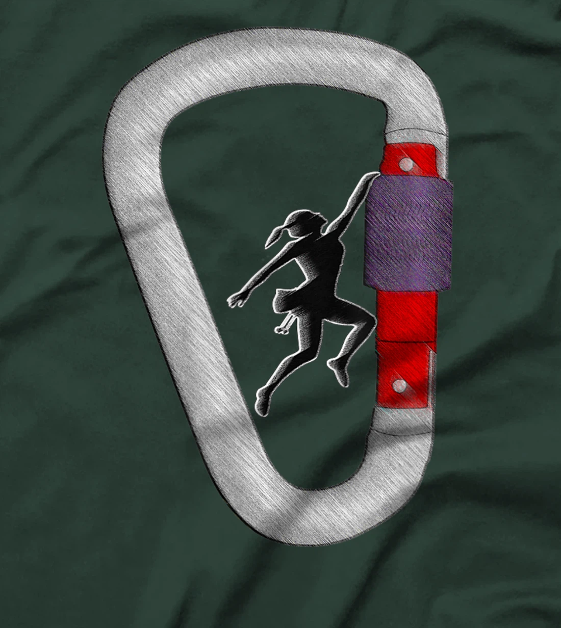 I like Rock Climbing It's My Happy Place T-Shirt, Women T-Shirt