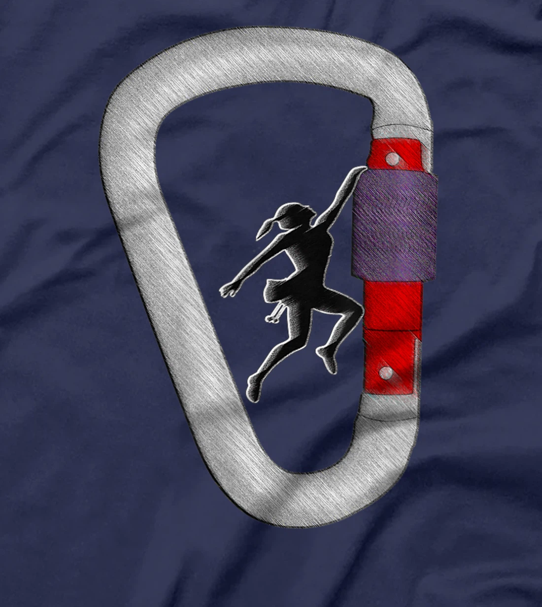 I like Rock Climbing It's My Happy Place T-Shirt, Women T-Shirt