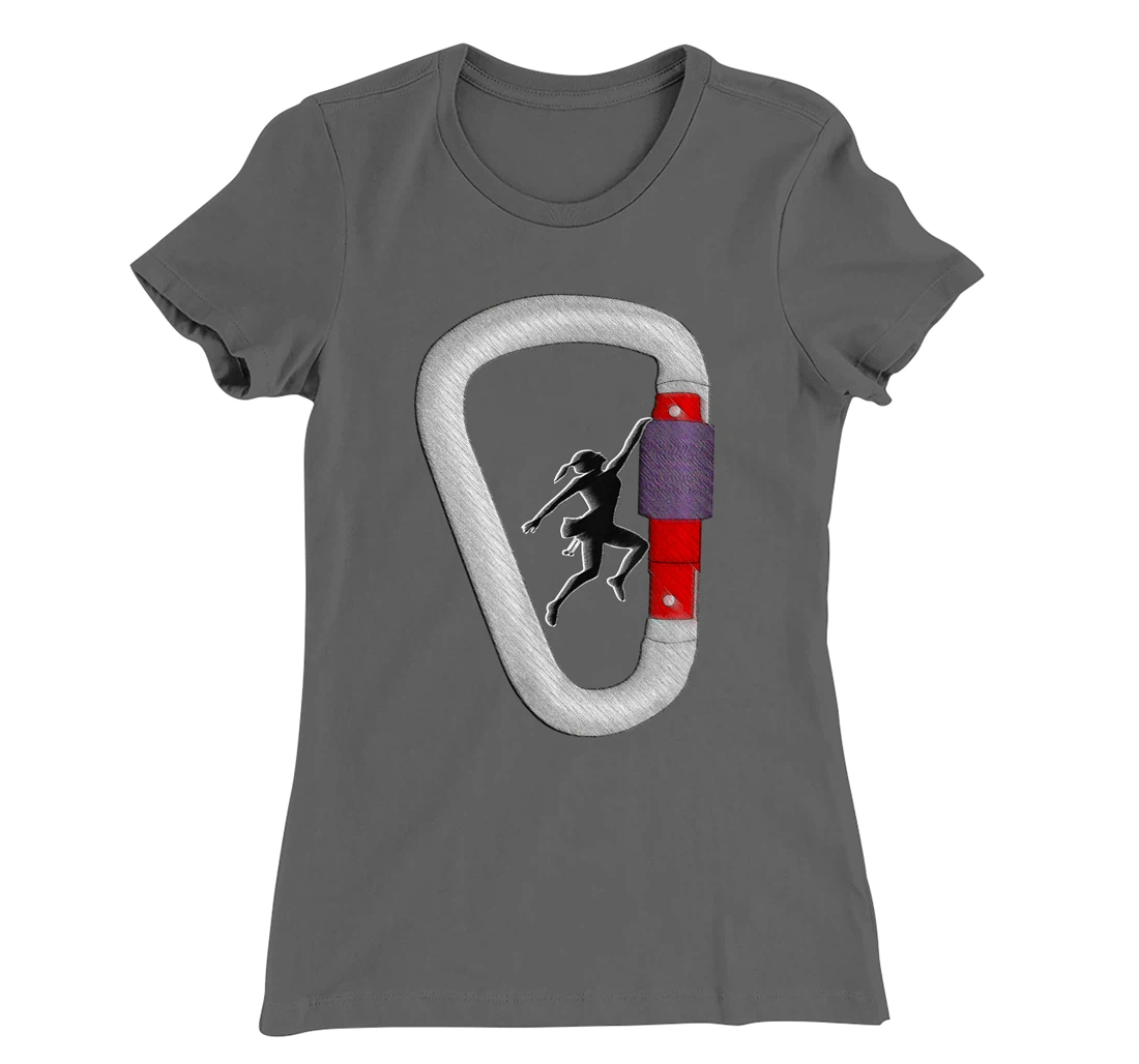 I like Rock Climbing It's My Happy Place T-Shirt, Women T-Shirt