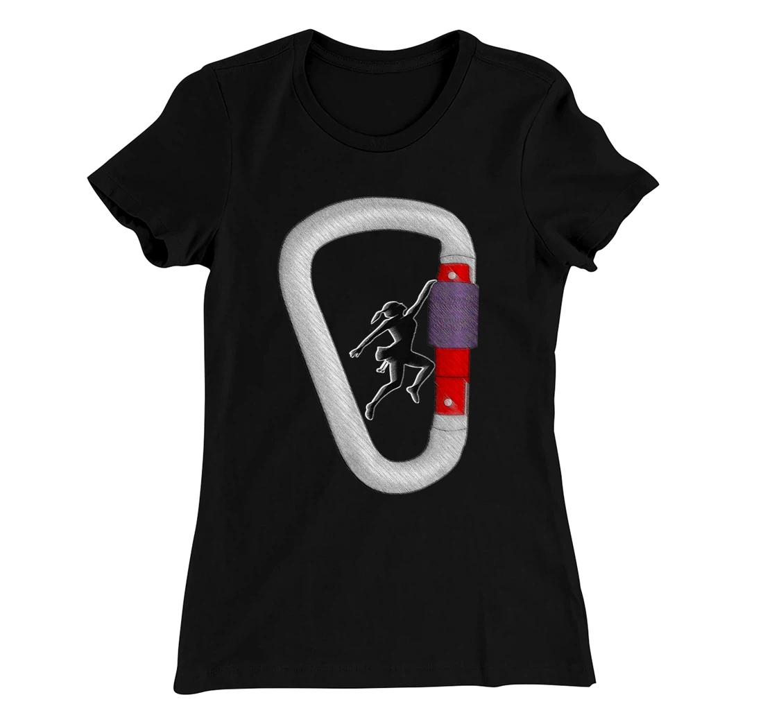 I like Rock Climbing It's My Happy Place T-Shirt, Women T-Shirt