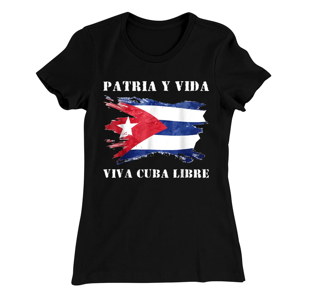 Free Cuban & Cuba Flag T-Shirt, Women T-Shirt