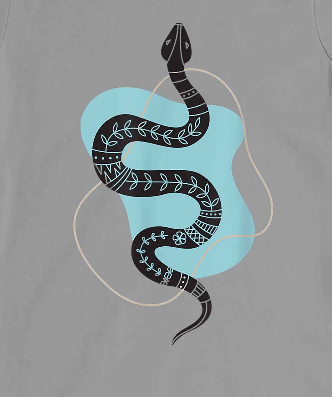 Womens Boho Snake Tee Tarot Spiritual Witchy Goblincore Aesthetic T-Shirt, Kid T-Shirt and Women T-Shirt