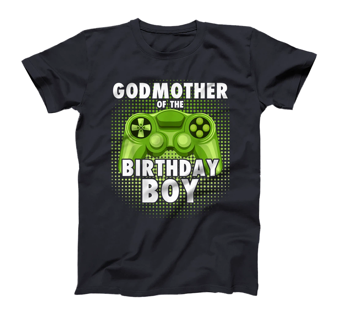 Godmother of the Gamer Boy Matching Video Game Birthday T-Shirt