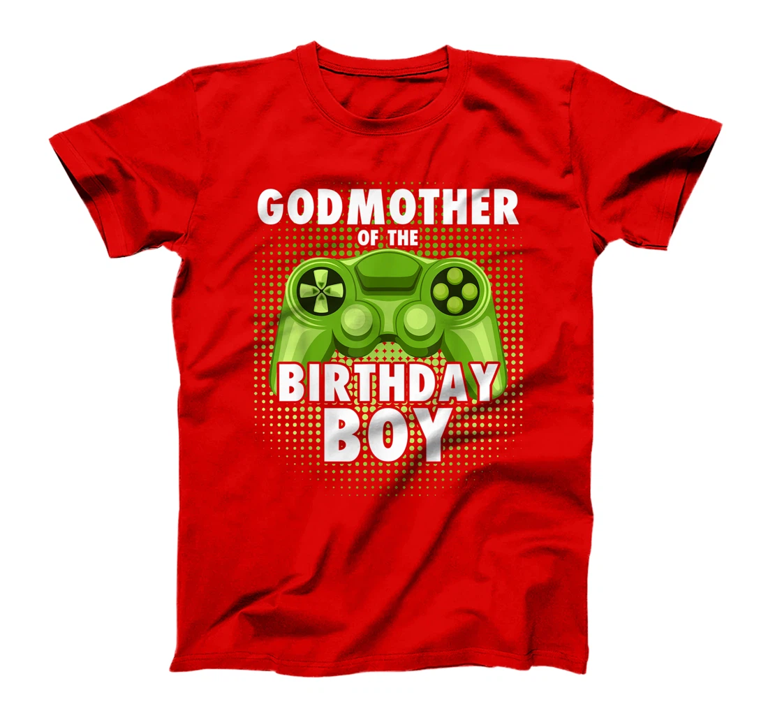Godmother of the Gamer Boy Matching Video Game Birthday T-Shirt