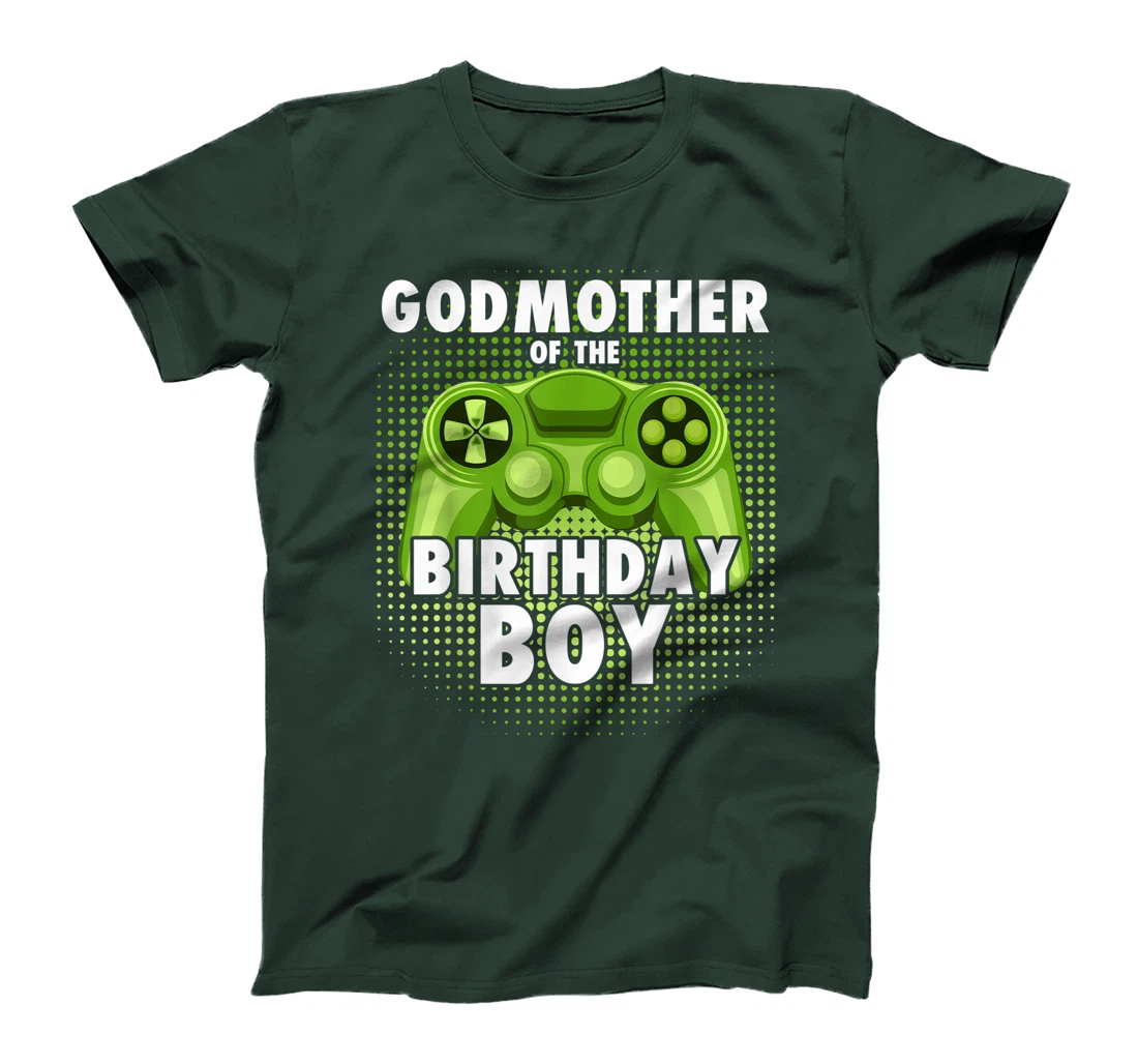 Godmother of the Gamer Boy Matching Video Game Birthday T-Shirt
