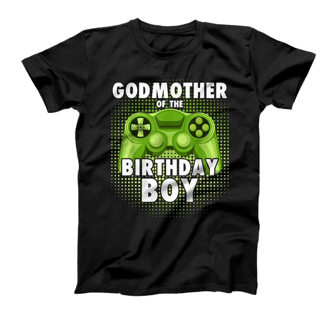 Godmother of the Gamer Boy Matching Video Game Birthday T-Shirt