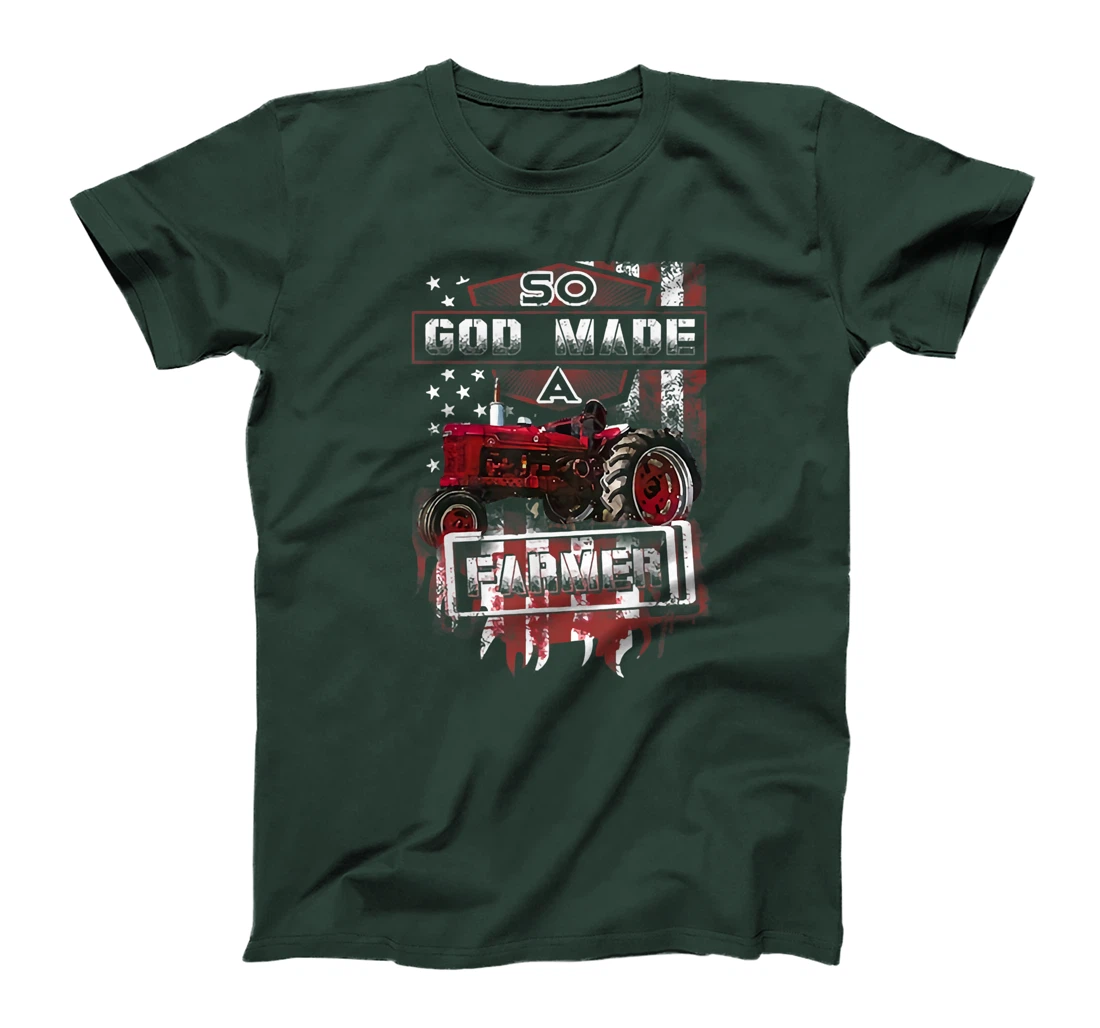Farming Tractor So God Made A Farmer T-Shirt