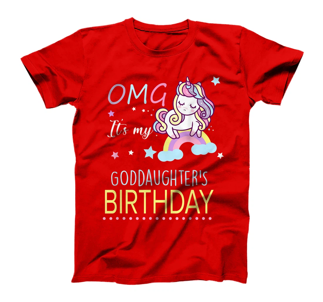 OMG It's My Goddaughter's Birthday Cute Godmother Godfather T-Shirt