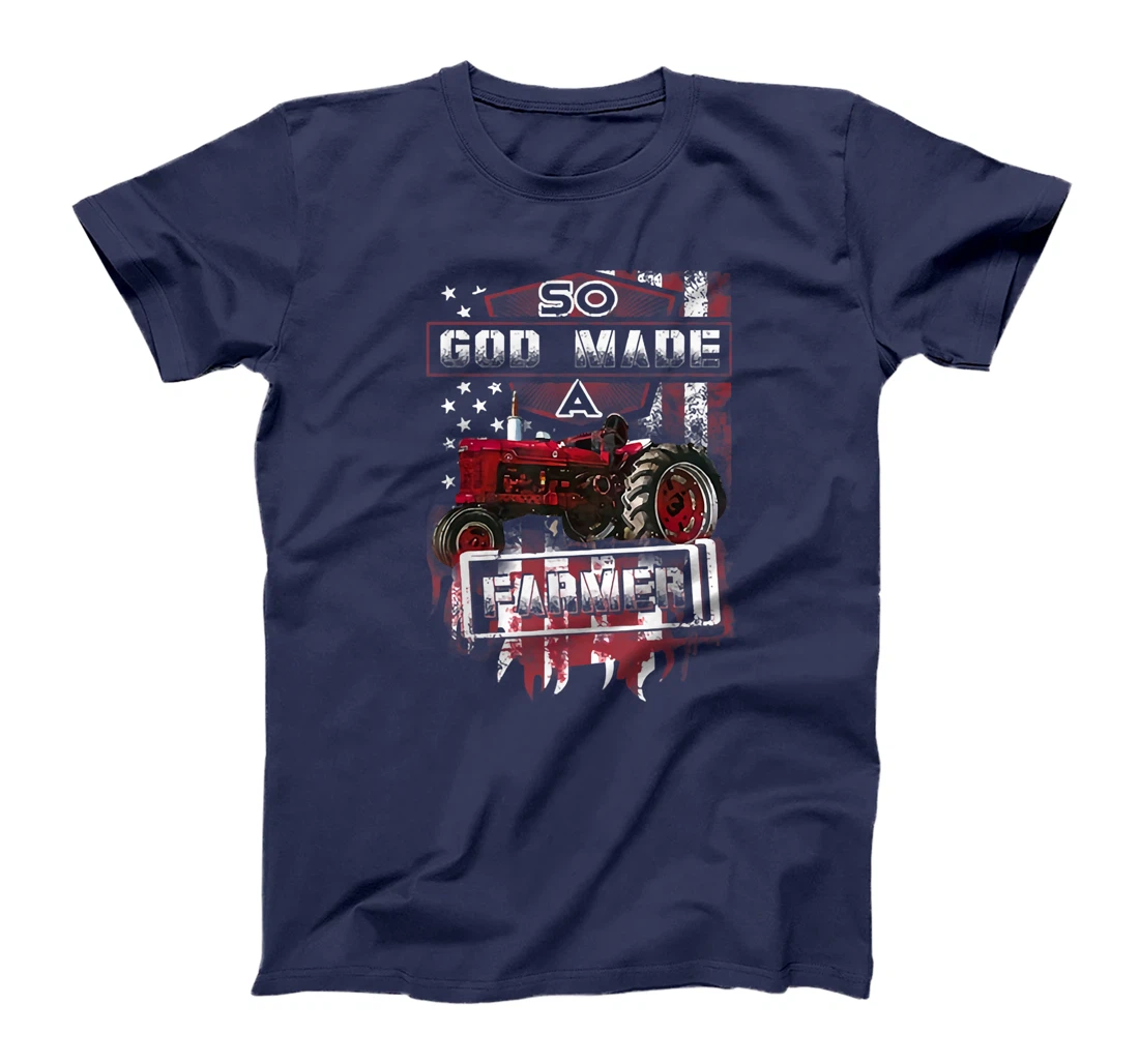 Farming Tractor So God Made A Farmer T-Shirt