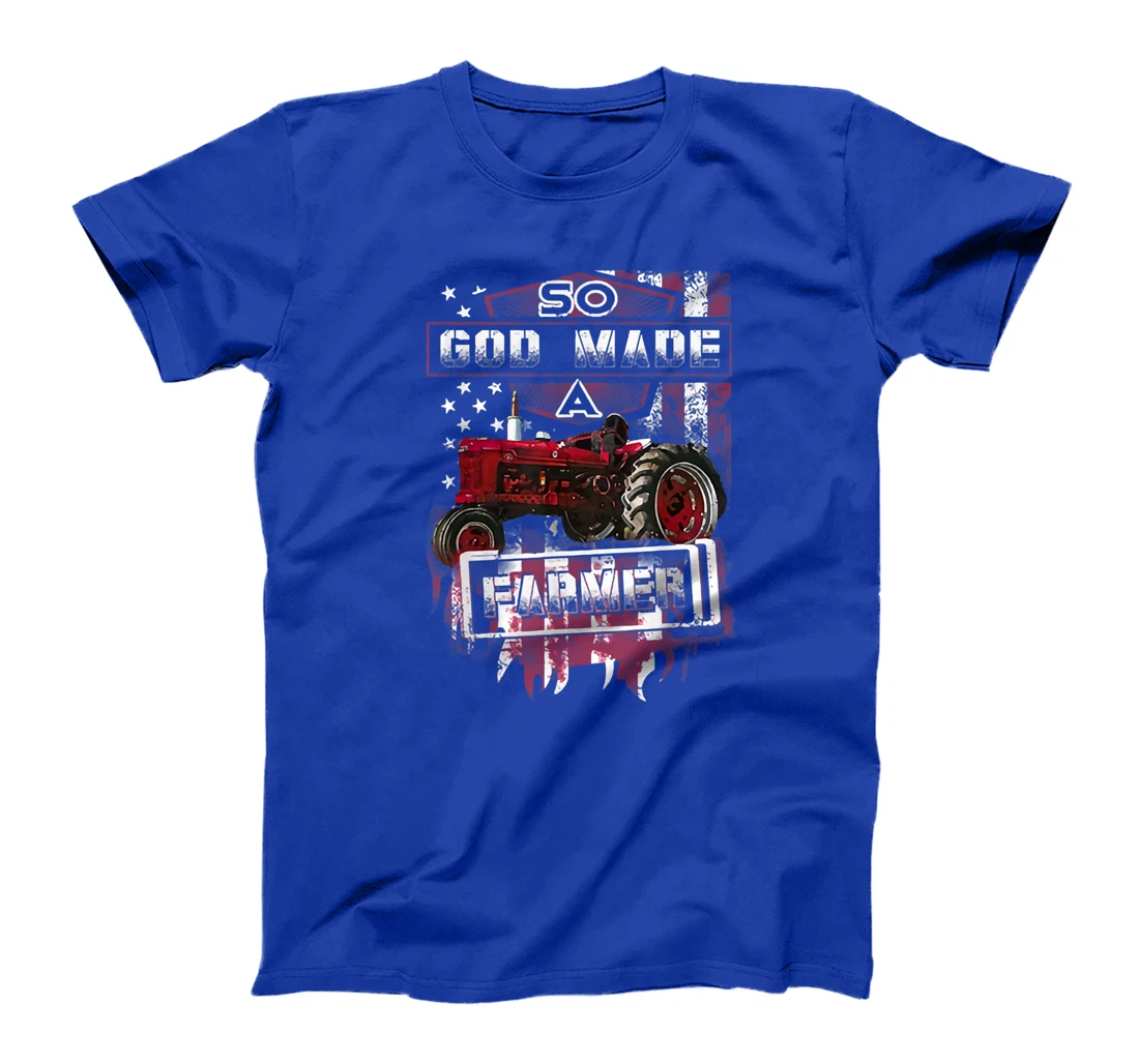 Farming Tractor So God Made A Farmer T-Shirt
