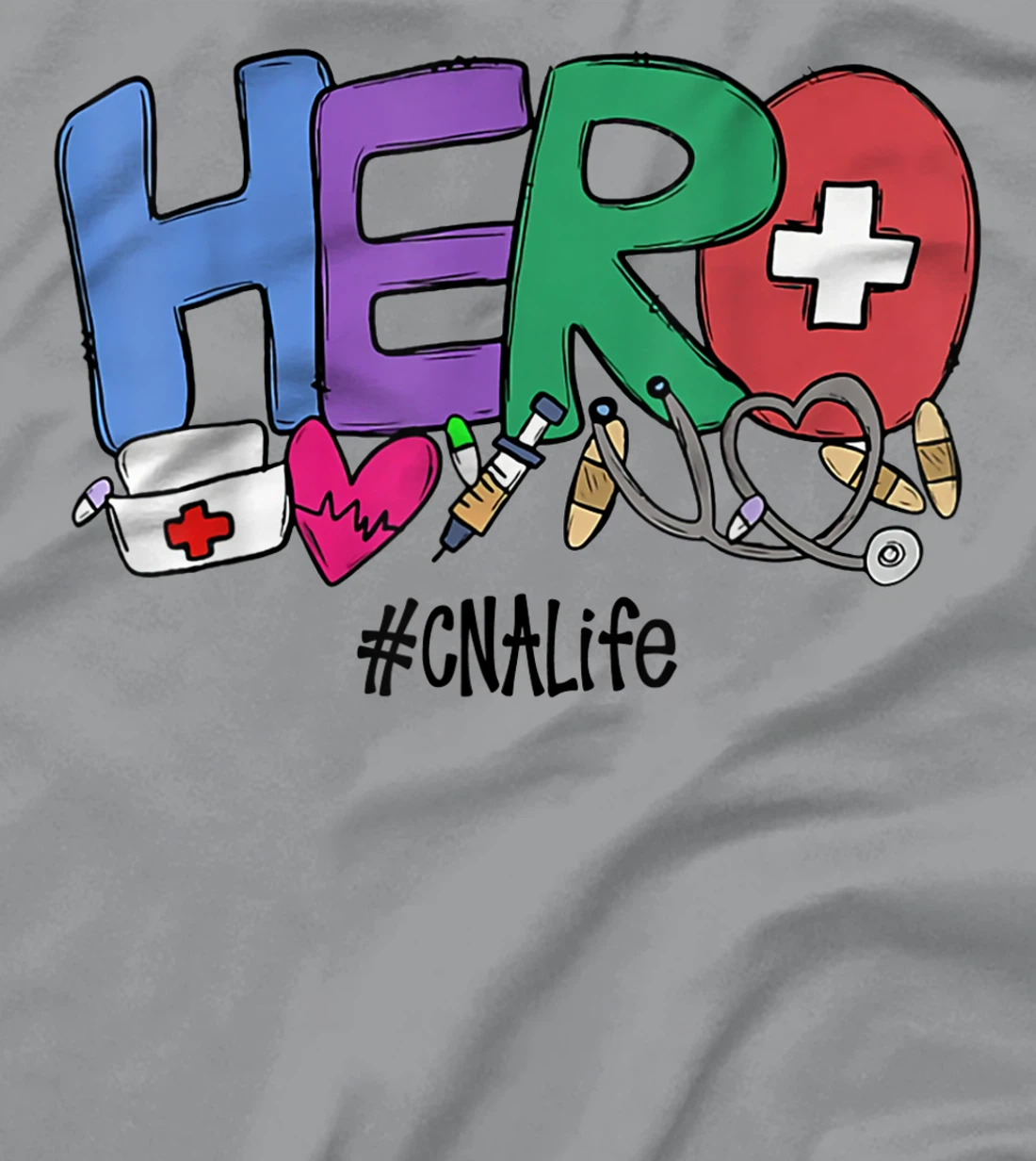 Womens Hero CNA Life Nurse Gift New Year 2021 T-Shirt, Women T-Shirt
