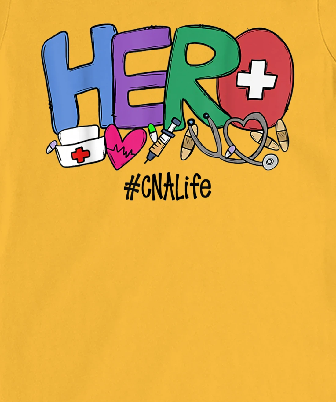 Womens Hero CNA Life Nurse Gift New Year 2021 T-Shirt, Women T-Shirt