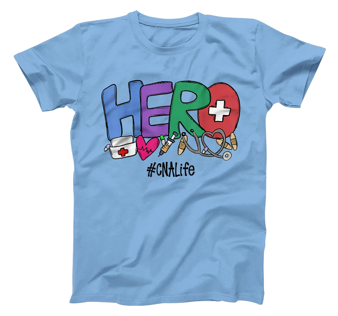 Womens Hero CNA Life Nurse Gift New Year 2021 T-Shirt, Women T-Shirt