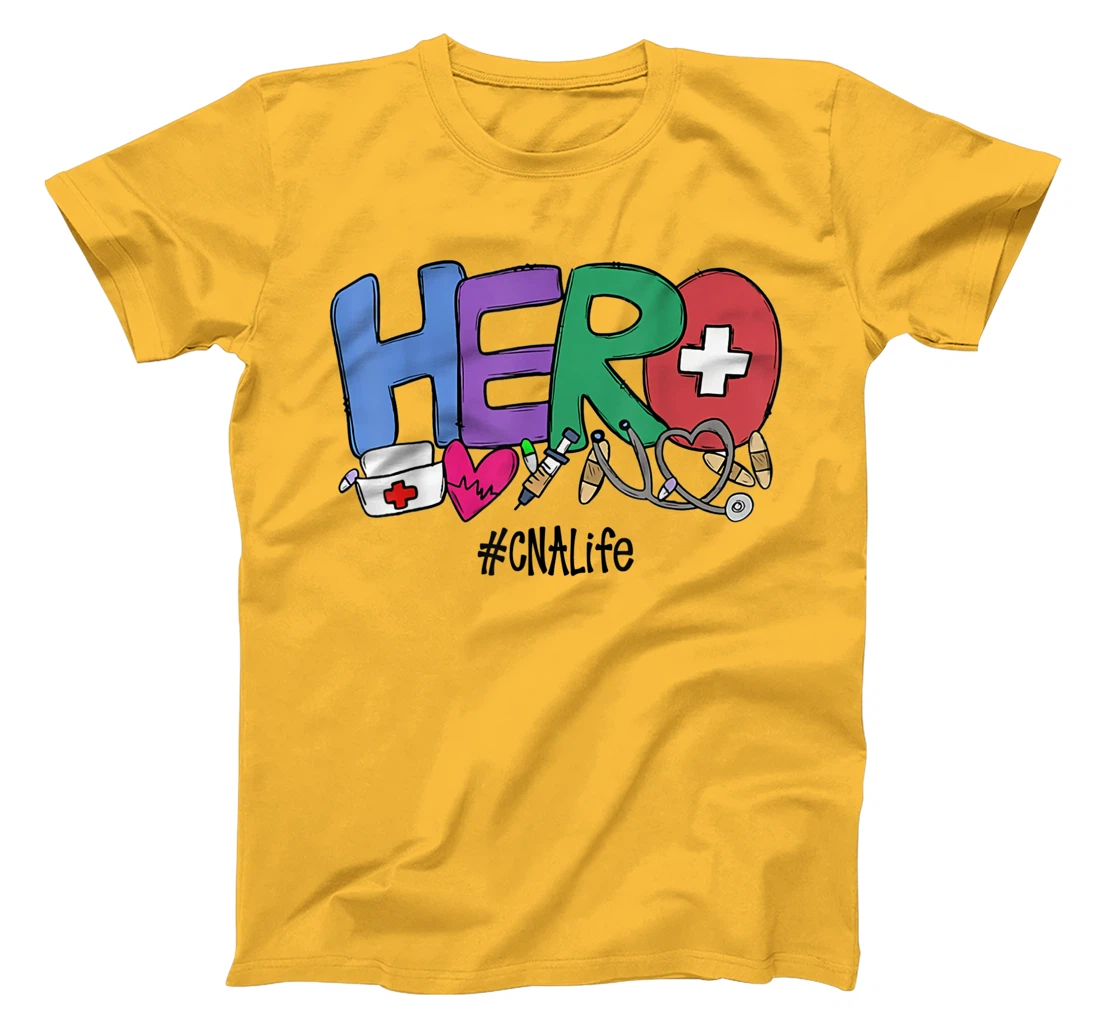 Womens Hero CNA Life Nurse Gift New Year 2021 T-Shirt, Women T-Shirt