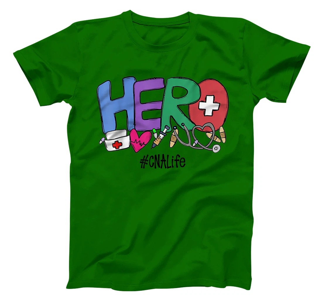 Womens Hero CNA Life Nurse Gift New Year 2021 T-Shirt, Women T-Shirt