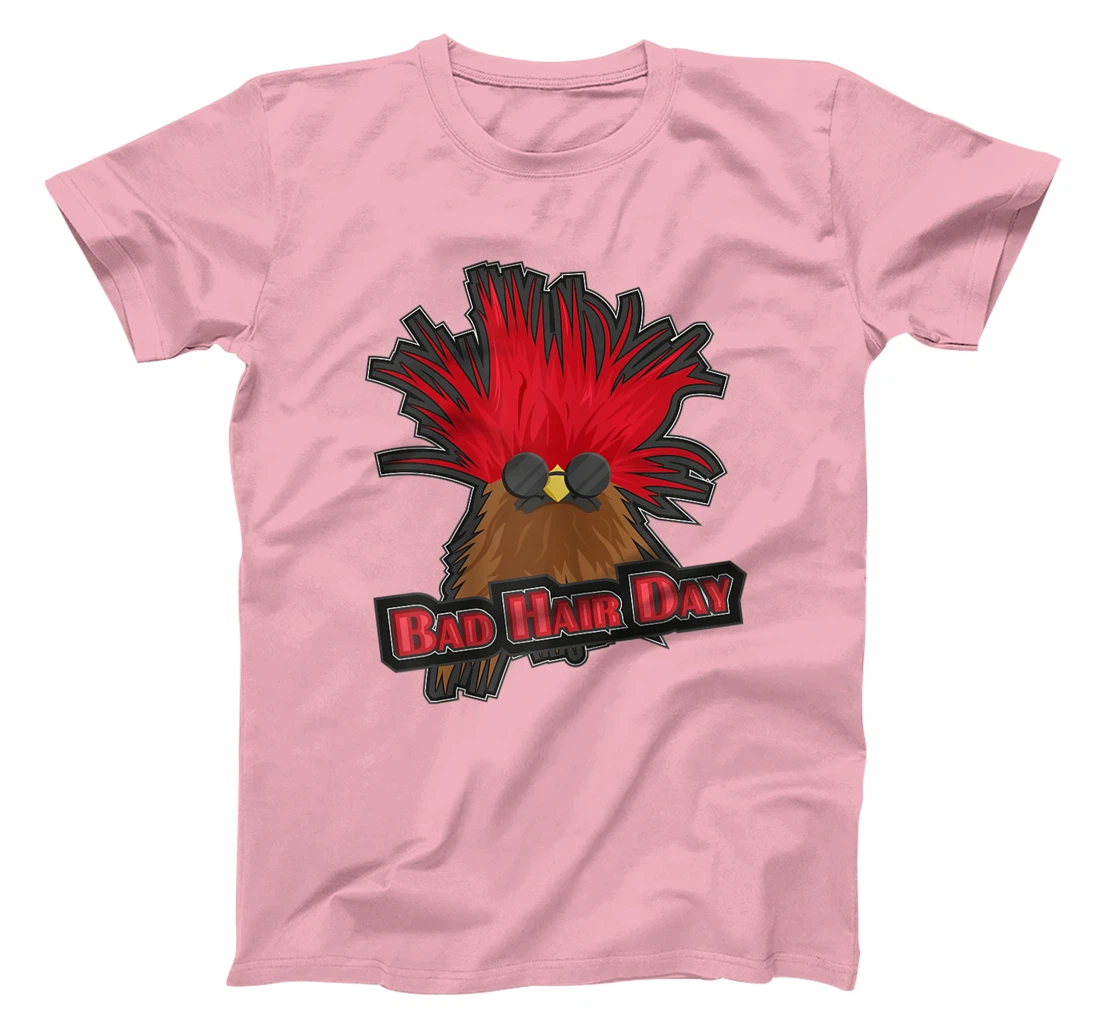 Womens Bad Hair Day Bird T-Shirt, Kid T-Shirt and Women T-Shirt Funny Hairdresser Girls Quoting T-Shirt, Kid T-Shirt and Women T-Shirt