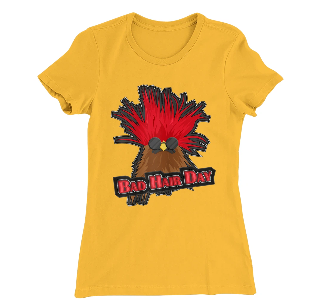 Womens Bad Hair Day Bird T-Shirt, Kid T-Shirt and Women T-Shirt Funny Hairdresser Girls Quoting T-Shirt, Kid T-Shirt and Women T-Shirt