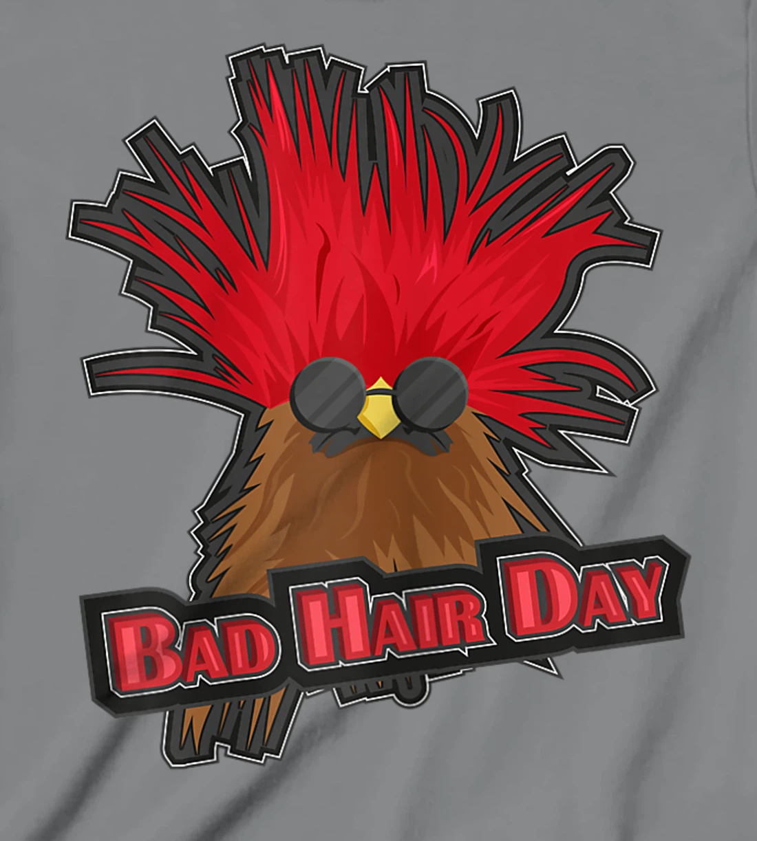 Womens Bad Hair Day Bird T-Shirt, Kid T-Shirt and Women T-Shirt Funny Hairdresser Girls Quoting T-Shirt, Kid T-Shirt and Women T-Shirt