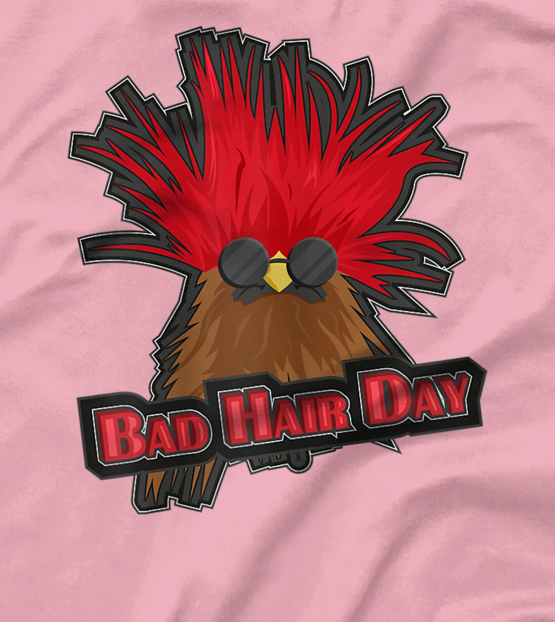 Womens Bad Hair Day Bird T-Shirt, Kid T-Shirt and Women T-Shirt Funny Hairdresser Girls Quoting T-Shirt, Kid T-Shirt and Women T-Shirt