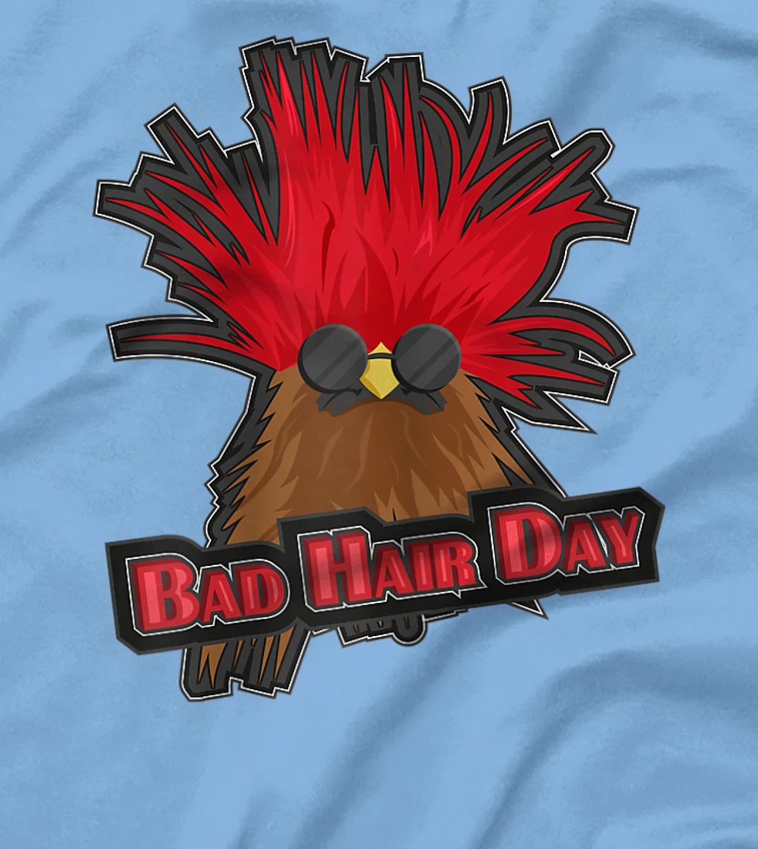 Womens Bad Hair Day Bird T-Shirt, Kid T-Shirt and Women T-Shirt Funny Hairdresser Girls Quoting T-Shirt, Kid T-Shirt and Women T-Shirt