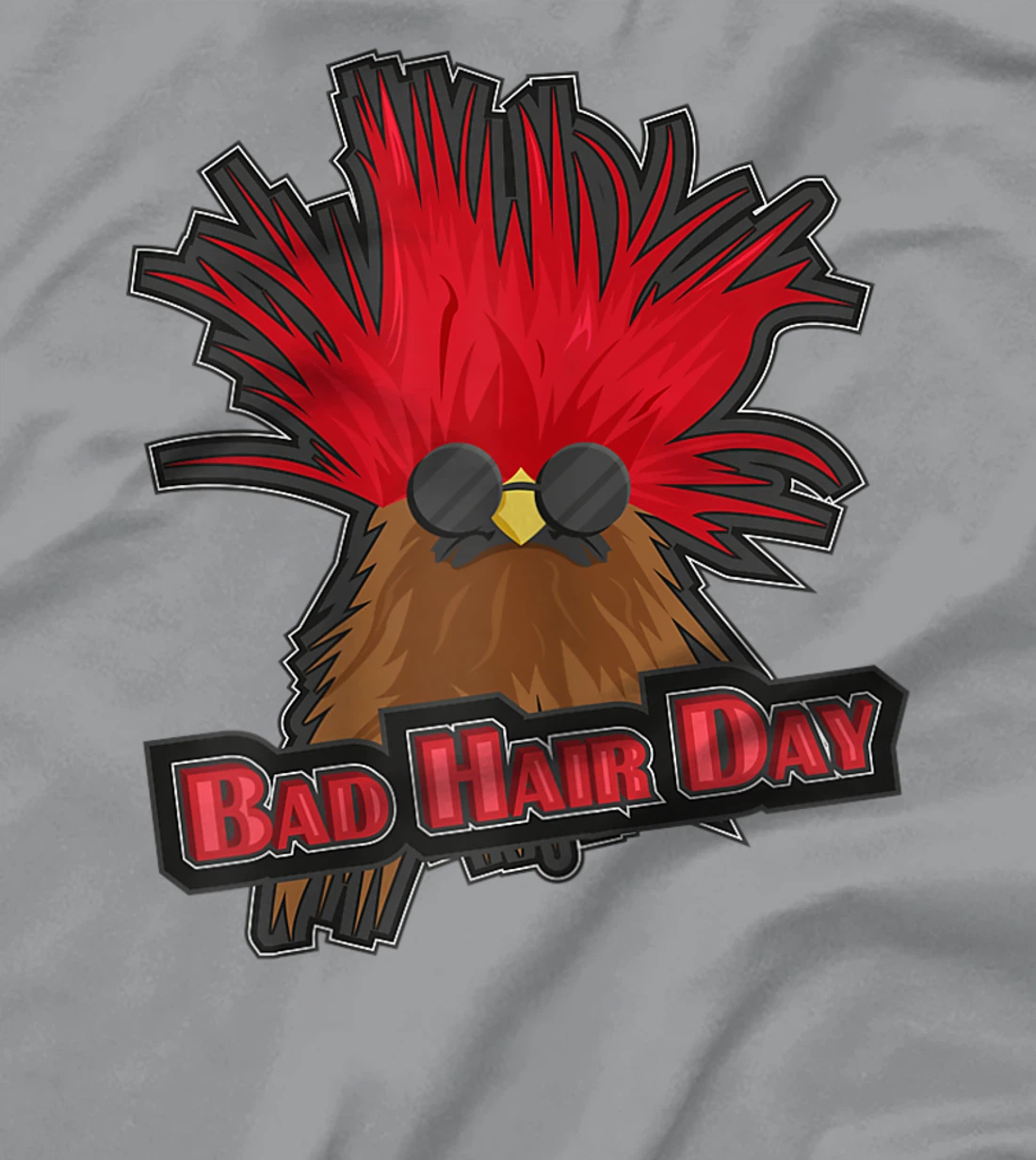 Womens Bad Hair Day Bird T-Shirt, Kid T-Shirt and Women T-Shirt Funny Hairdresser Girls Quoting T-Shirt, Kid T-Shirt and Women T-Shirt