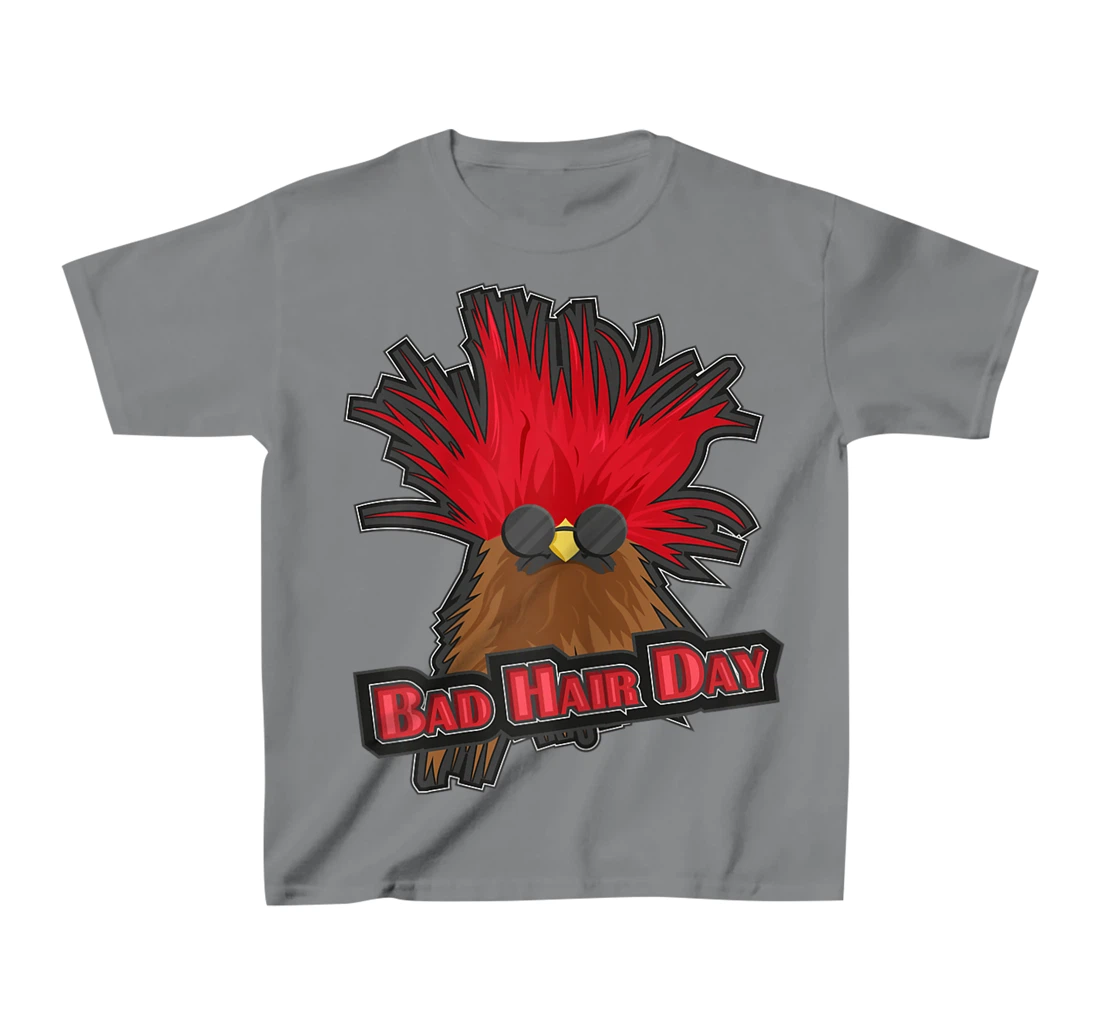 Womens Bad Hair Day Bird T-Shirt, Kid T-Shirt and Women T-Shirt Funny Hairdresser Girls Quoting T-Shirt, Kid T-Shirt and Women T-Shirt