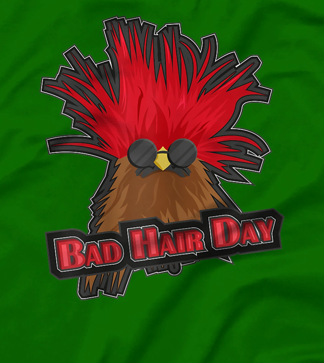 Womens Bad Hair Day Bird T-Shirt, Kid T-Shirt and Women T-Shirt Funny Hairdresser Girls Quoting T-Shirt, Kid T-Shirt and Women T-Shirt