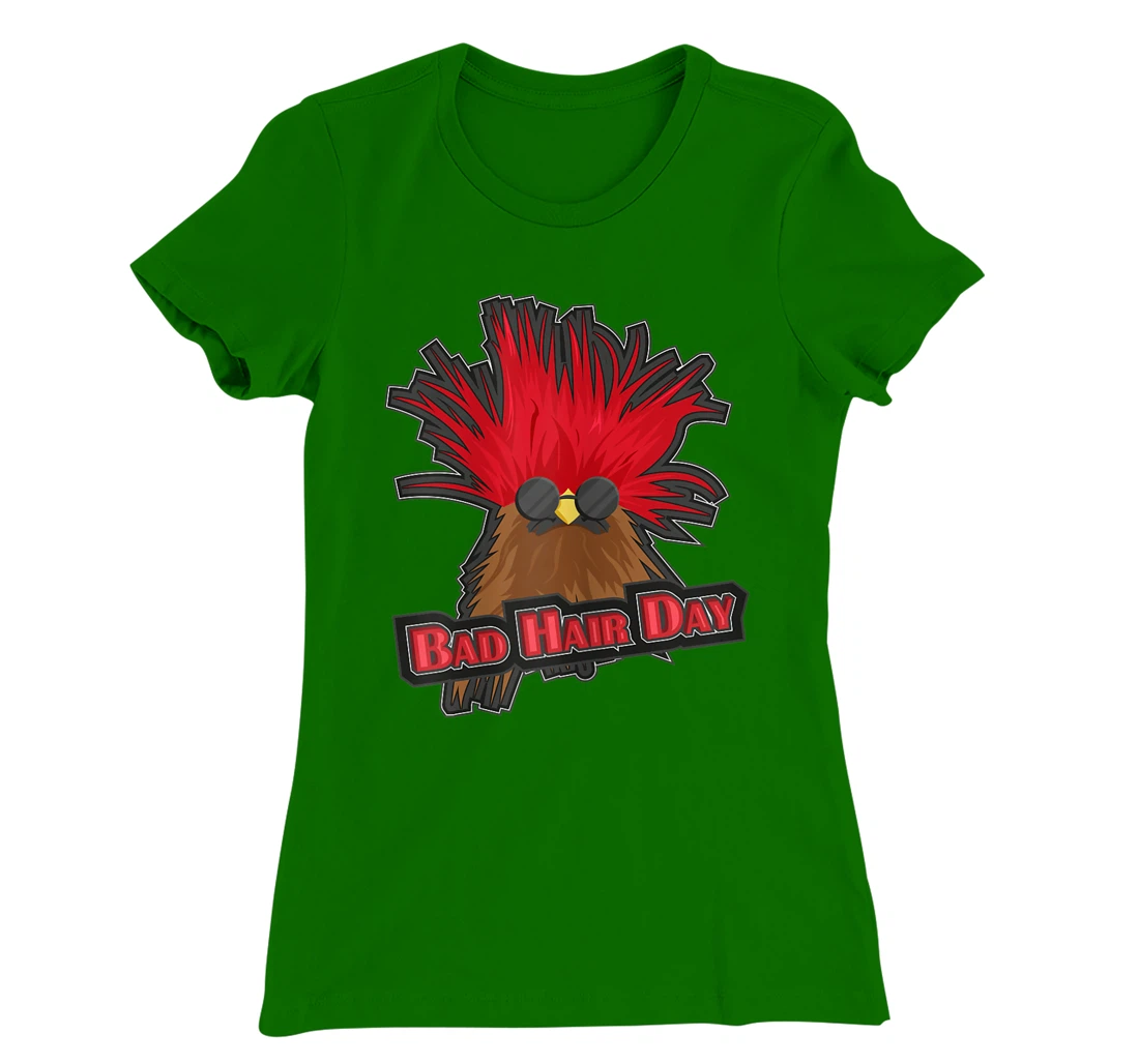 Womens Bad Hair Day Bird T-Shirt, Kid T-Shirt and Women T-Shirt Funny Hairdresser Girls Quoting T-Shirt, Kid T-Shirt and Women T-Shirt