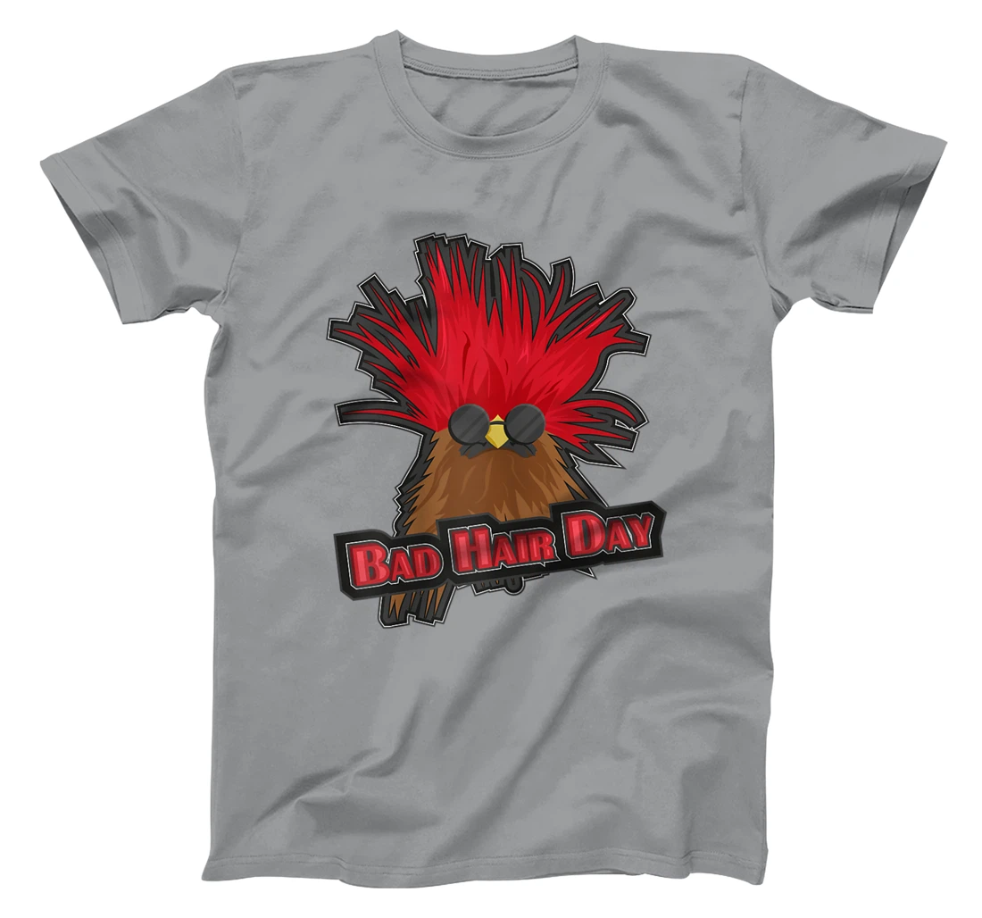 Womens Bad Hair Day Bird T-Shirt, Kid T-Shirt and Women T-Shirt Funny Hairdresser Girls Quoting T-Shirt, Kid T-Shirt and Women T-Shirt