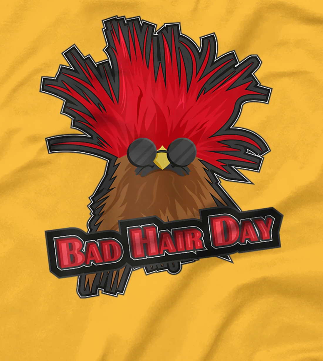 Womens Bad Hair Day Bird T-Shirt, Kid T-Shirt and Women T-Shirt Funny Hairdresser Girls Quoting T-Shirt, Kid T-Shirt and Women T-Shirt