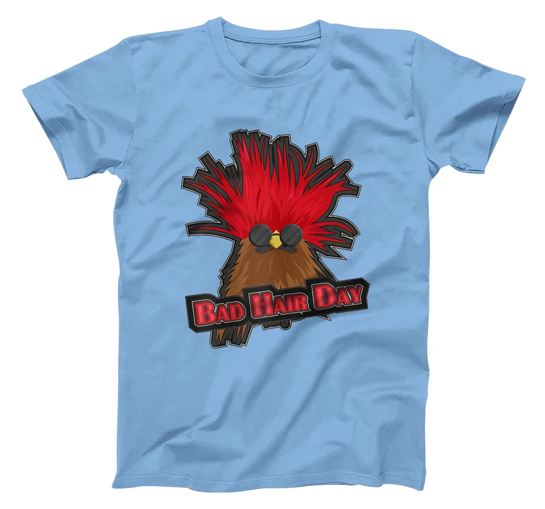 Womens Bad Hair Day Bird T-Shirt, Kid T-Shirt and Women T-Shirt Funny Hairdresser Girls Quoting T-Shirt, Kid T-Shirt and Women T-Shirt