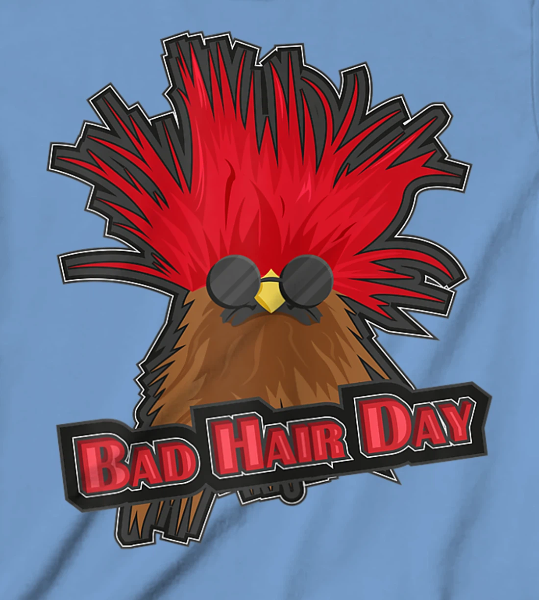 Womens Bad Hair Day Bird T-Shirt, Kid T-Shirt and Women T-Shirt Funny Hairdresser Girls Quoting T-Shirt, Kid T-Shirt and Women T-Shirt
