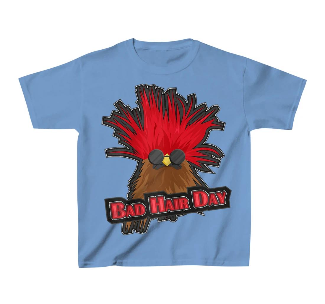 Womens Bad Hair Day Bird T-Shirt, Kid T-Shirt and Women T-Shirt Funny Hairdresser Girls Quoting T-Shirt, Kid T-Shirt and Women T-Shirt