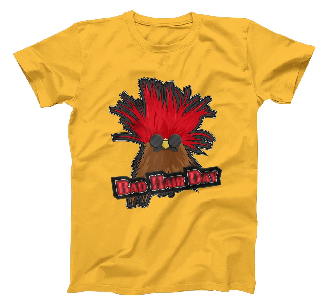 Womens Bad Hair Day Bird T-Shirt, Kid T-Shirt and Women T-Shirt Funny Hairdresser Girls Quoting T-Shirt, Kid T-Shirt and Women T-Shirt