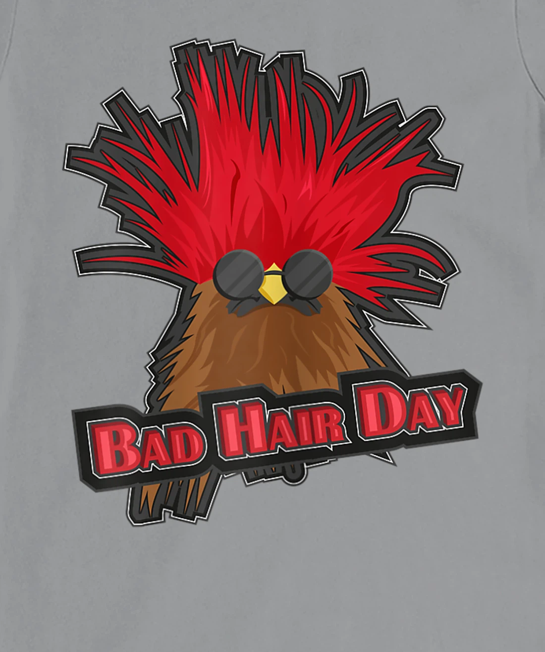 Womens Bad Hair Day Bird T-Shirt, Kid T-Shirt and Women T-Shirt Funny Hairdresser Girls Quoting T-Shirt, Kid T-Shirt and Women T-Shirt
