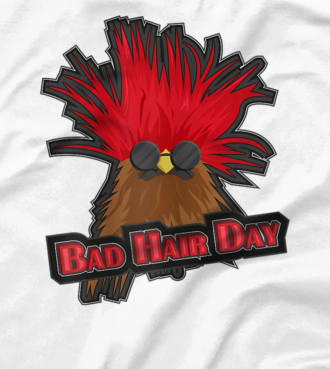 Womens Bad Hair Day Bird T-Shirt, Kid T-Shirt and Women T-Shirt Funny Hairdresser Girls Quoting T-Shirt, Kid T-Shirt and Women T-Shirt