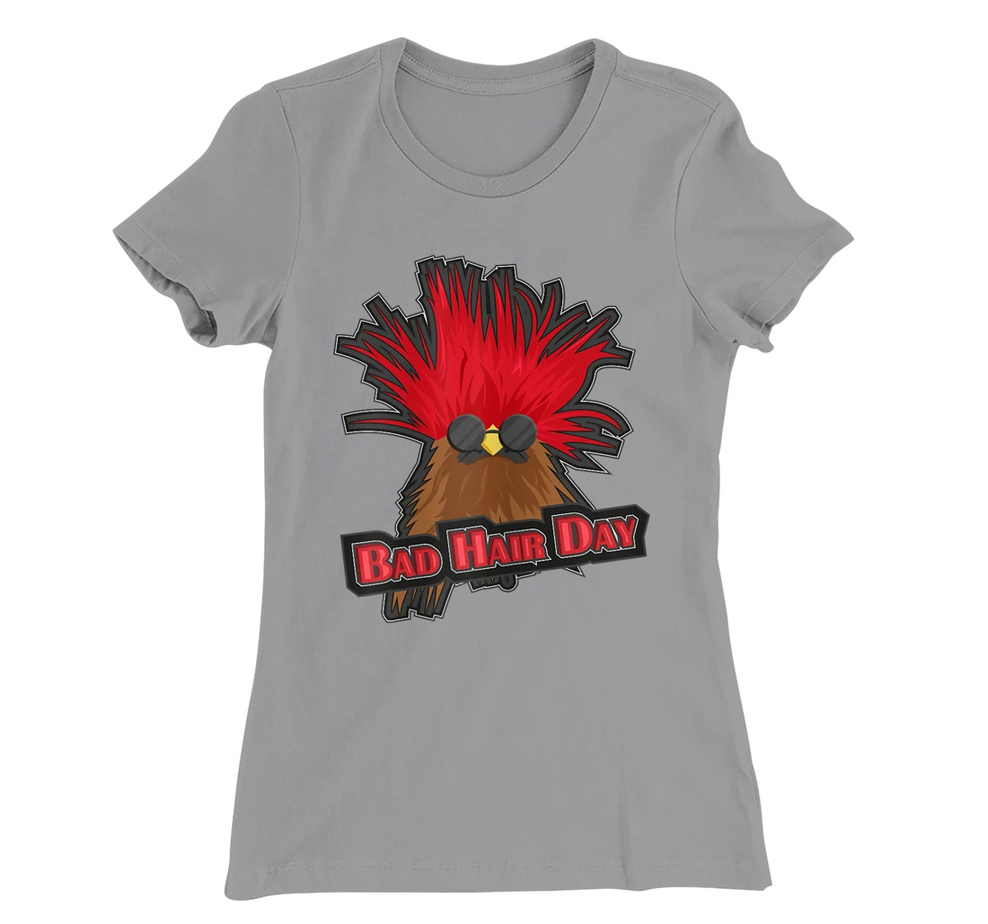 Womens Bad Hair Day Bird T-Shirt, Kid T-Shirt and Women T-Shirt Funny Hairdresser Girls Quoting T-Shirt, Kid T-Shirt and Women T-Shirt